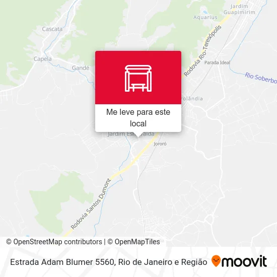Estrada Adam Blumer 5560 mapa