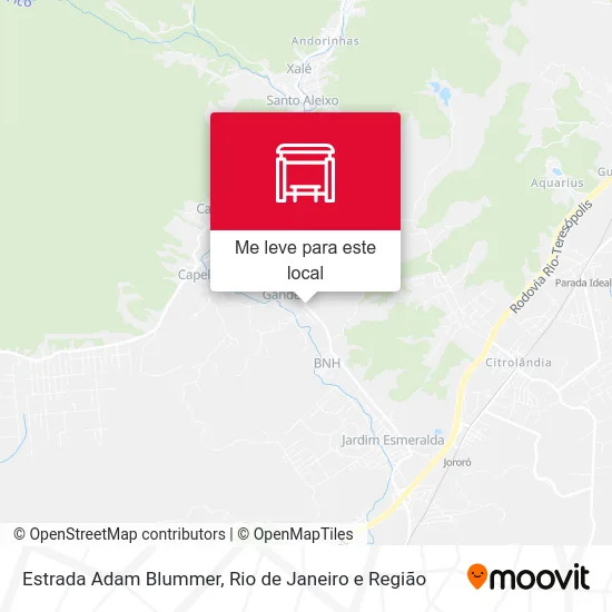 Estrada Adam Blummer mapa