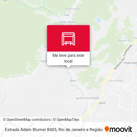 Estrada Adam Blumer 8405 mapa