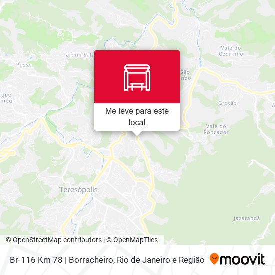 Br-116 Km 78 | Borracheiro mapa