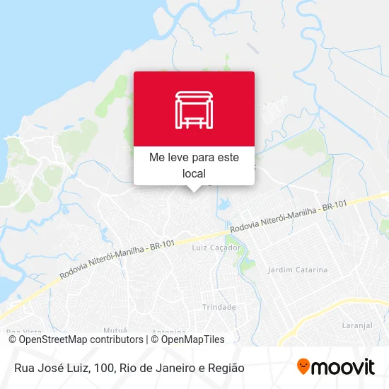 Rua José Luiz, 100 mapa
