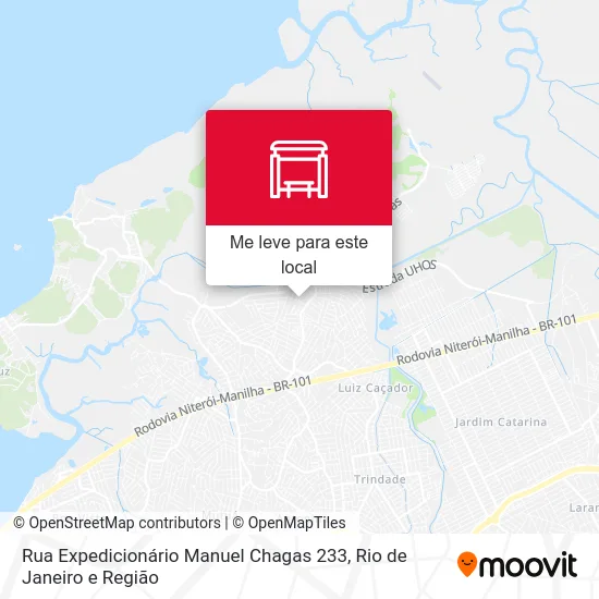 Rua Expedicionário Manuel Chagas 233 mapa