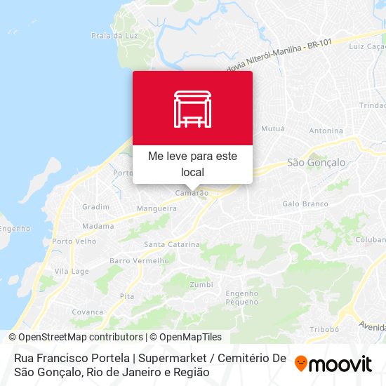 Rua Francisco Portela | Supermarket / Cemitério De São Gonçalo mapa