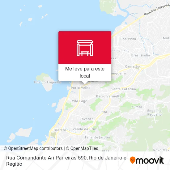 Rua Comandante Ari Parreiras 590 mapa