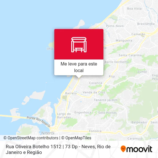 Rua Oliveira Botelho 1512 | 73 Dp - Neves mapa