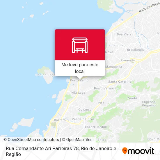 Rua Comandante Ari Parreiras 78 mapa
