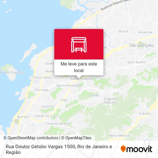 Rua Doutor Getúlio Vargas 1500 mapa