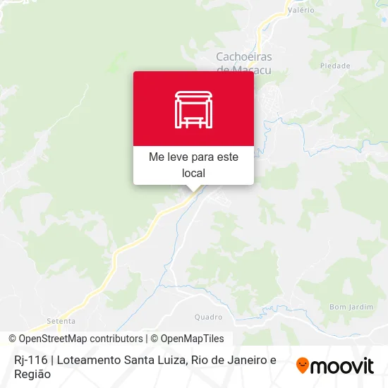 Rj-116 | Loteamento Santa Luiza mapa