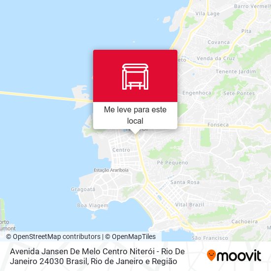 Avenida Jansen De Melo Centro Niterói - Rio De Janeiro 24030 Brasil mapa