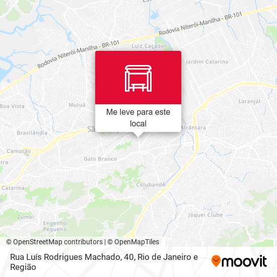 Rua Luís Rodrigues Machado, 40 mapa