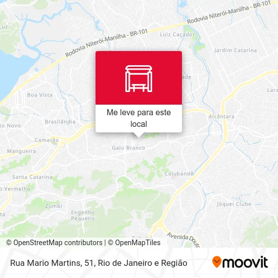Rua Mario Martins, 51 mapa