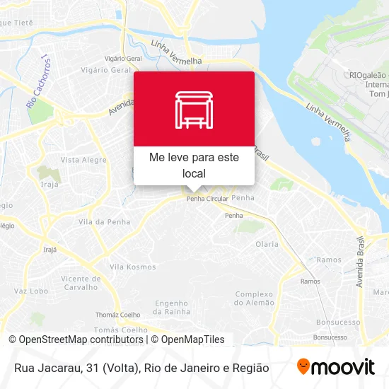 Rua Jacarau, 31 (Volta) mapa