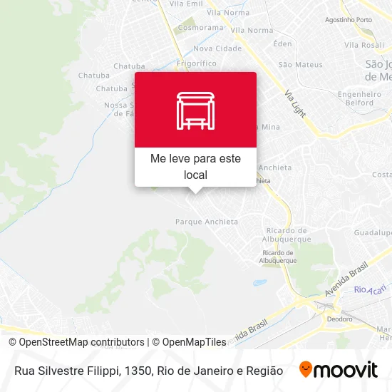 Rua Silvestre Filippi, 1350 mapa