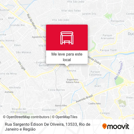 Rua Sargento Édison De Oliveira, 13533 mapa