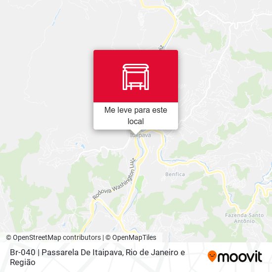 Br-040 | Passarela De Itaipava mapa