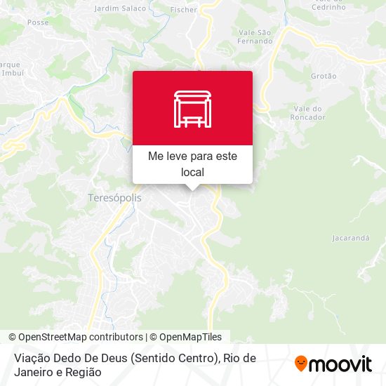 Viação Dedo De Deus (Sentido Centro) mapa