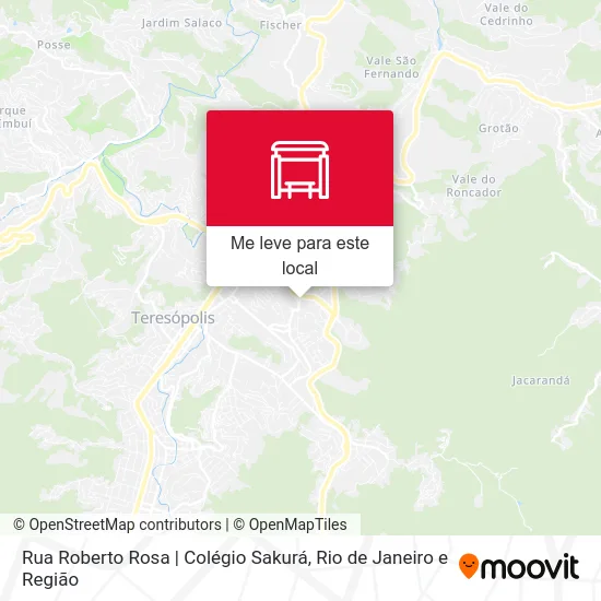 Rua Roberto Rosa | Colégio Sakurá mapa