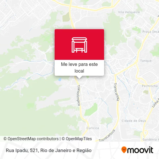 Rua Ipadu, 521 mapa