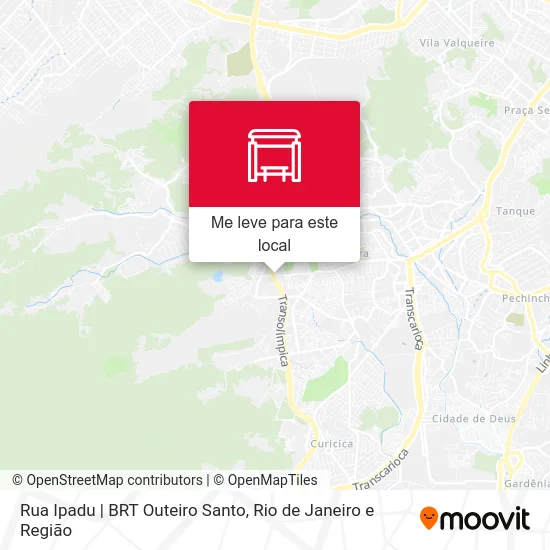 Rua Ipadu | BRT Outeiro Santo mapa