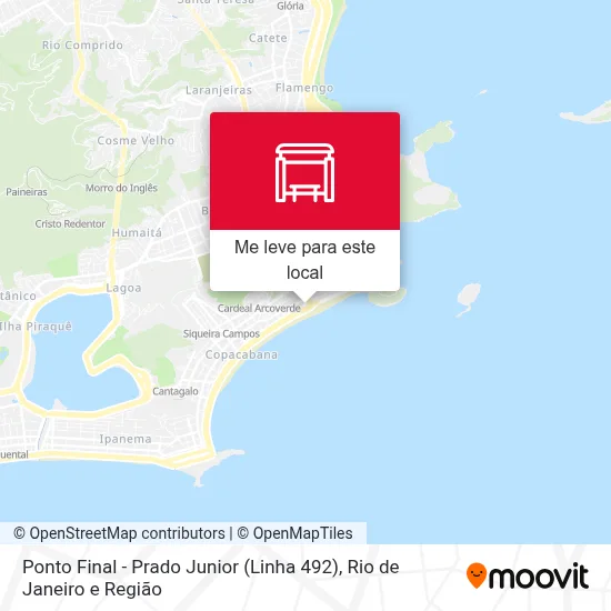 Ponto Final - Prado Junior (Linha 492) mapa