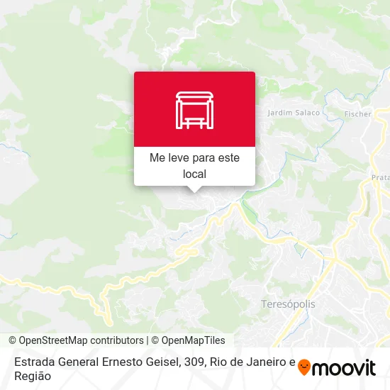 Estrada General Ernesto Geisel, 309 mapa