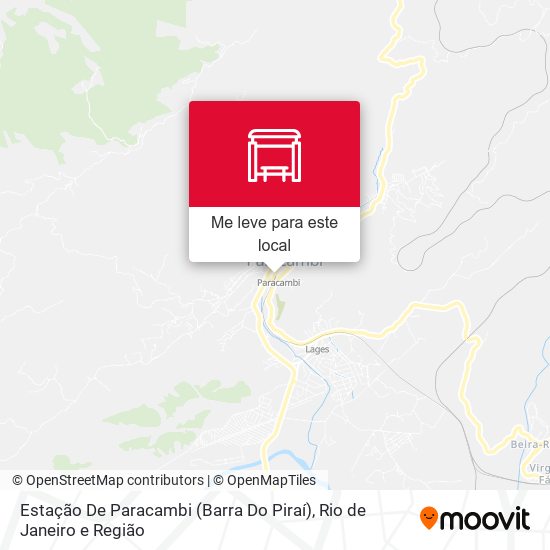 Estação De Paracambi (Barra Do Piraí) mapa