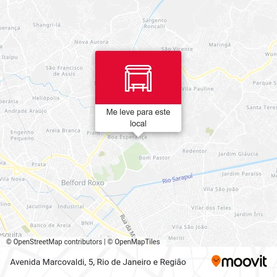 Avenida Marcovaldi, 5 mapa