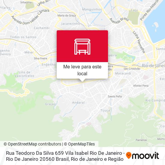 Rua Teodoro Da Silva 659 Vila Isabel Rio De Janeiro - Rio De Janeiro 20560 Brasil mapa