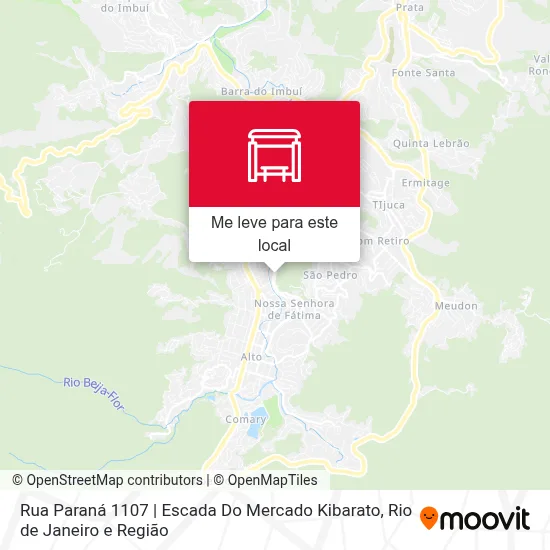 Rua Paraná 1107 | Escada Do Mercado Kibarato mapa
