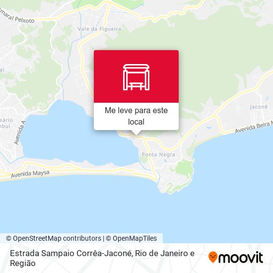 Estrada Sampaio Corrêa-Jaconé mapa