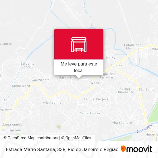 Estrada Mario Santana, 338 mapa