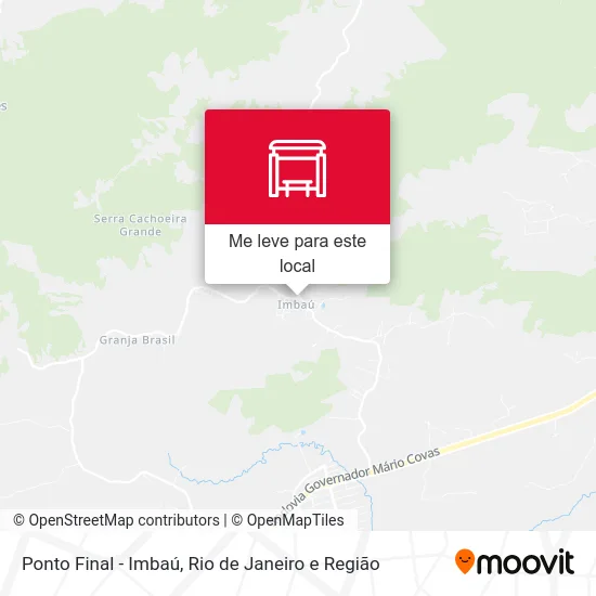 Ponto Final - Imbaú mapa