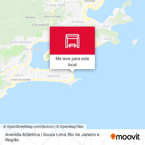 Avenida Atlântica | Souza Lima mapa