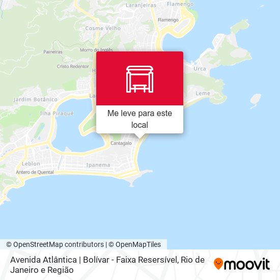 Avenida Atlântica | Bolívar - Faixa Resersível mapa