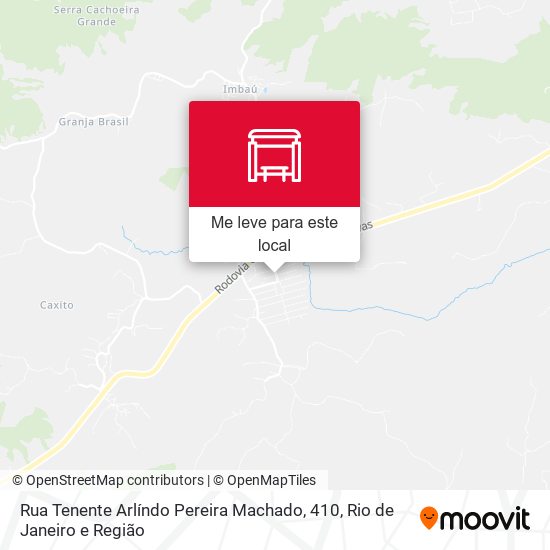 Rua Tenente Arlíndo Pereira Machado, 410 mapa