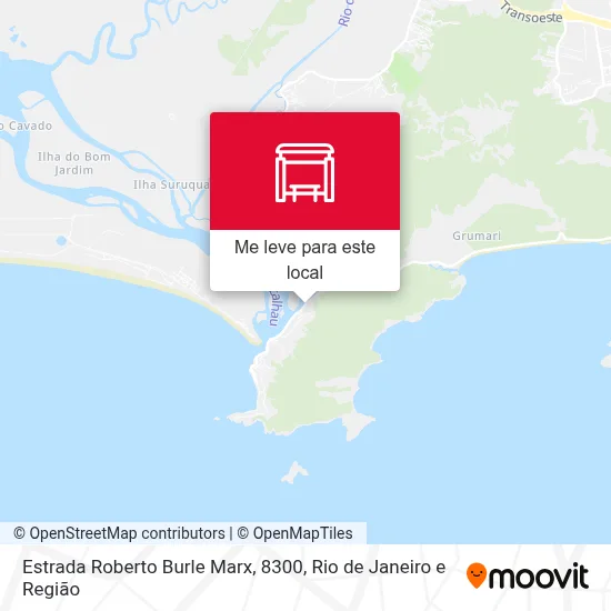 Estrada Roberto Burle Marx, 8300 mapa