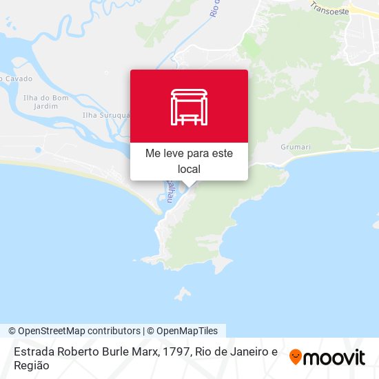 Estrada Roberto Burle Marx, 1797 mapa