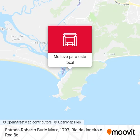 Estrada Roberto Burle Marx, 1797 mapa