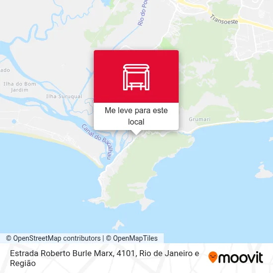 Estrada Roberto Burle Marx, 4101 mapa