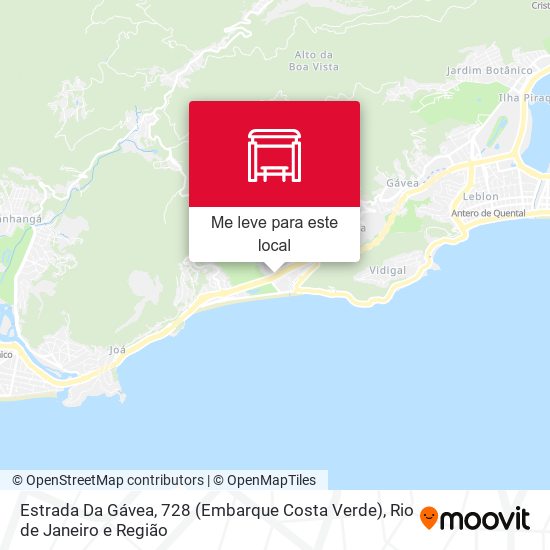 Estrada Da Gávea, 728 (Embarque Costa Verde) mapa