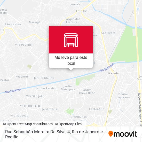 Rua Sebastião Moreira Da Silva, 4 mapa