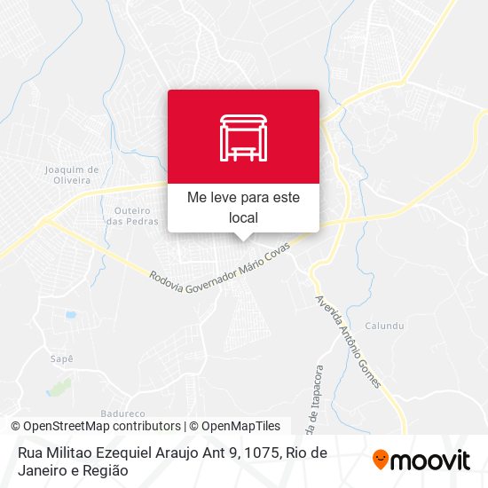 Rua Militao Ezequiel Araujo Ant 9, 1075 mapa
