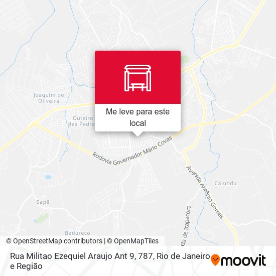 Rua Militao Ezequiel Araujo Ant 9, 787 mapa
