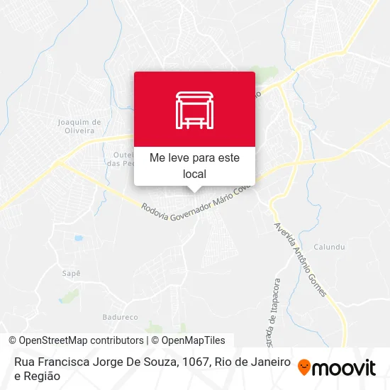 Rua Francisca Jorge De Souza, 1067 mapa