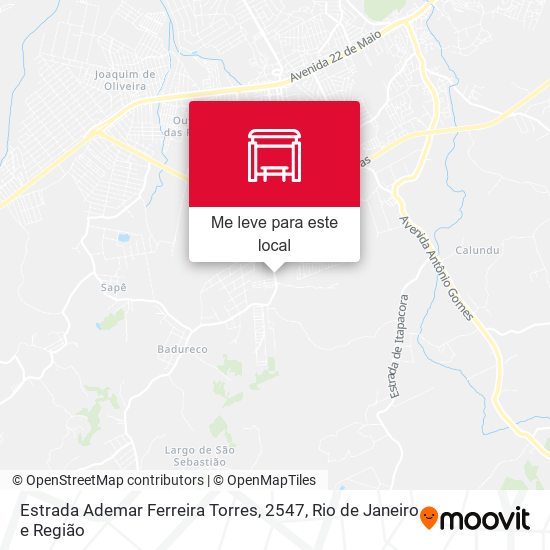 Estrada Ademar Ferreira Torres, 2547 mapa
