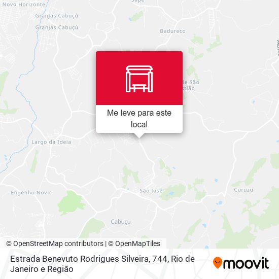 Estrada Benevuto Rodrigues Silveira, 744 mapa