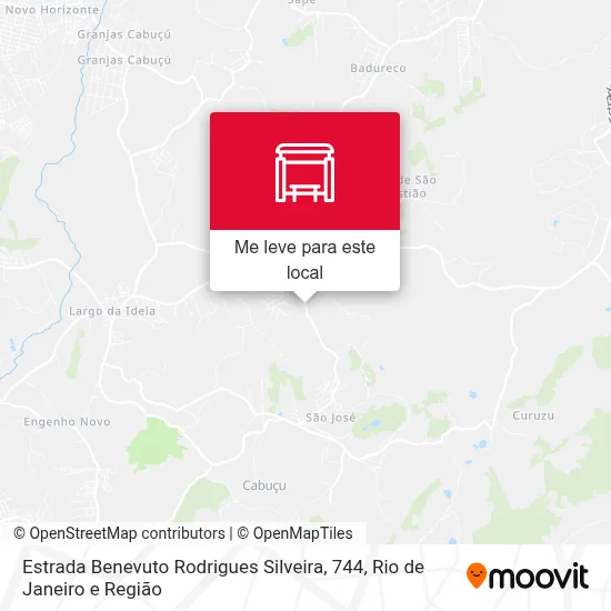 Estrada Benevuto Rodrigues Silveira, 744 mapa