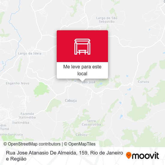 Rua Jose Atanasio De Almeida, 159 mapa