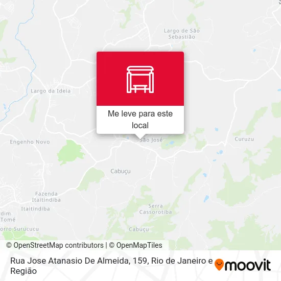 Rua Jose Atanasio De Almeida, 159 mapa