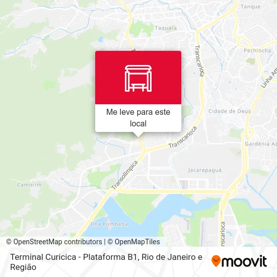 Terminal Curicica - Plataforma B1 mapa